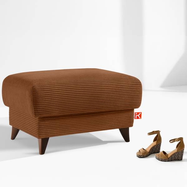 Pouf GUSTAVO II Rotbraun