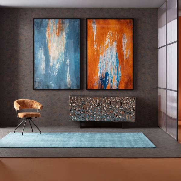 Gerahmtes Bild Artistas Blau