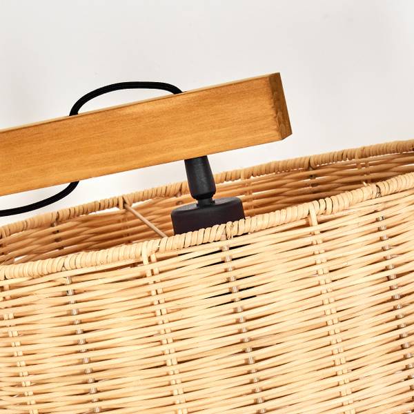 Stehlampe Carini Beige - Schwarz