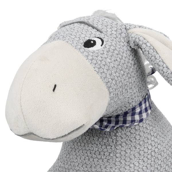 Türstopper Esel Elias Grau - Textil - 15 x 24 x 22 cm