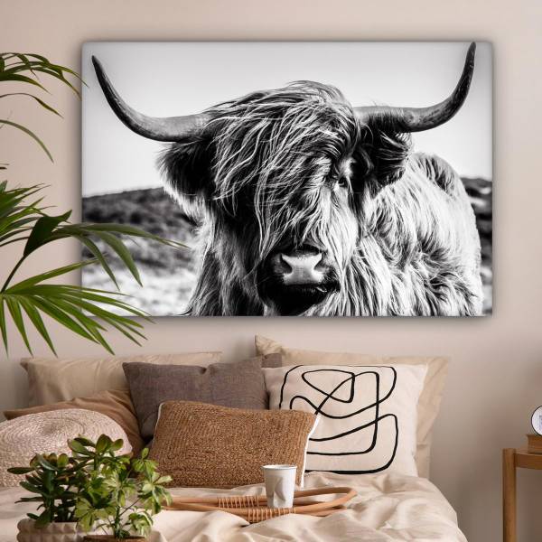 LEINWANDBILD Kuh 120 x 80 cm