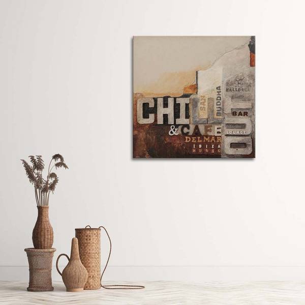Canvas schilderij Chicago 30 x 30 cm