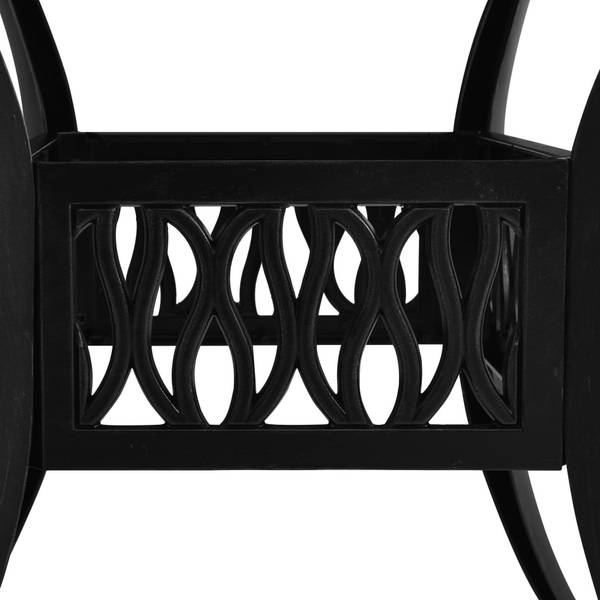 Bistroset 3011685-2 (5-teilig) Schwarz - Aluminium - 90 x 73 x 90 cm
