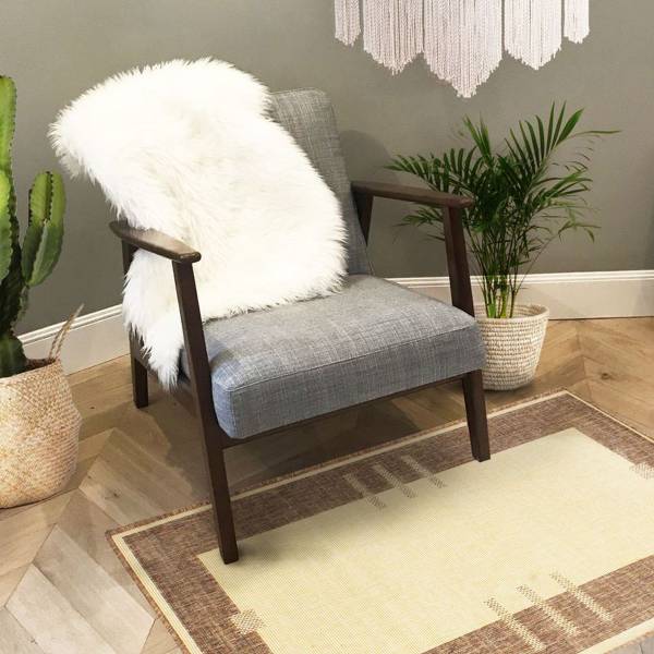 Tapis COTTAGE Marron - Textile - 60 x 60 x 110 cm