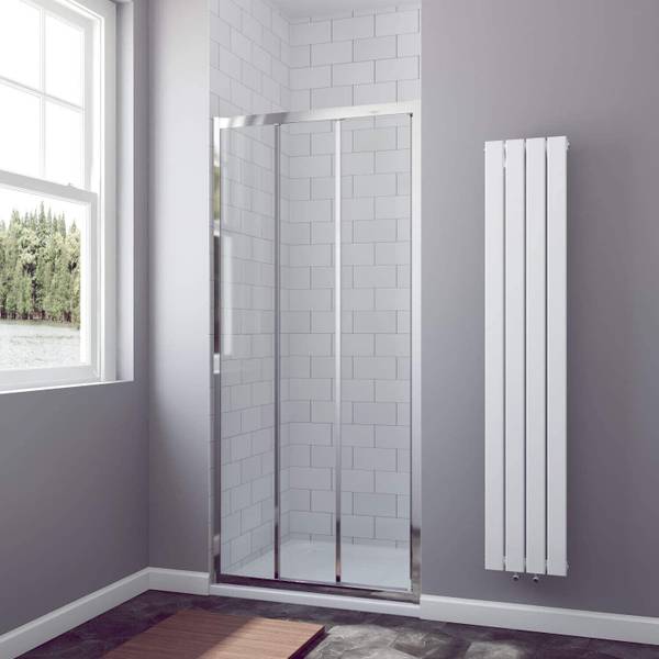 Nischentür Schiebetür 6mm Nano Duschwand Breite: 100 cm