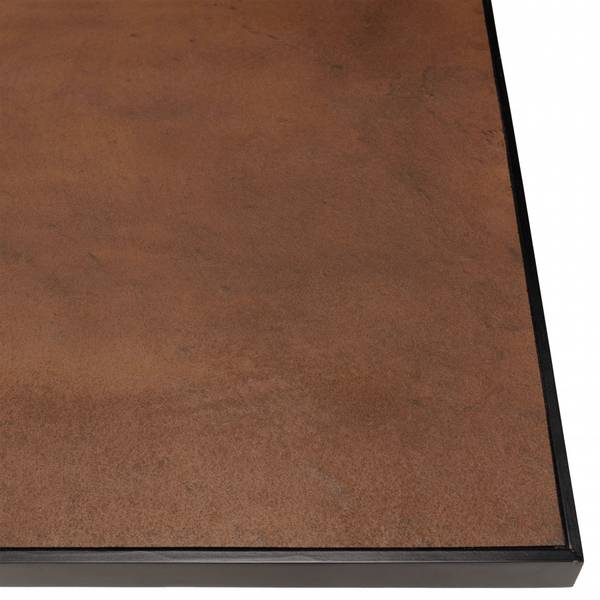 Esstisch BASILE Schwarz - Metall - 100 x 76 x 220 cm