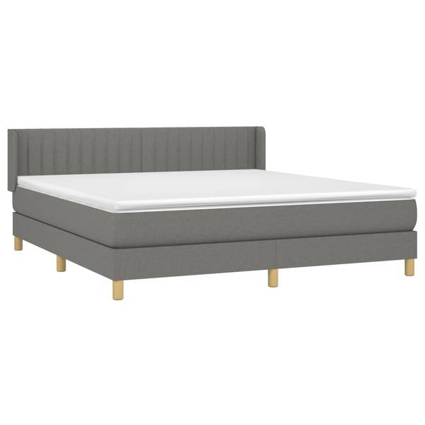 Boxspringbett 3017257-5 Dunkelgrau - 183 x 203 cm