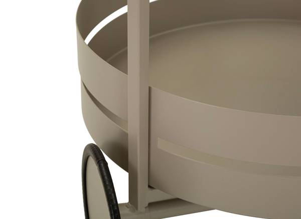 Servierwagen Saturno Grau - Metall - 40 x 61 x 40 cm