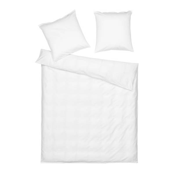 Housse de duvet SATINA Blanc - 200 x 210 cm