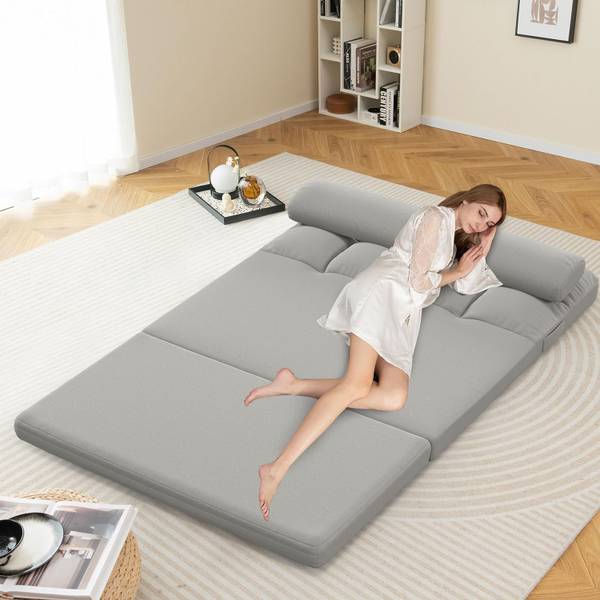 Schlafsofa TH32783 Grau - Textil - 102 x 54 x 72 cm