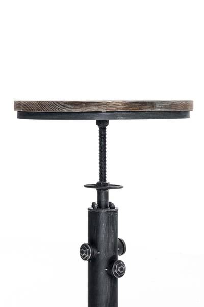 Bartafel Lumos zilver - plaatmateriaal op houtbasis - 39 x 79 x 39 cm