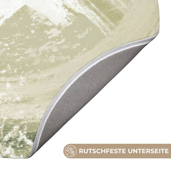 BADEMATTE Wirbel Grün - Microfaser - 70 x 70 x 1 cm