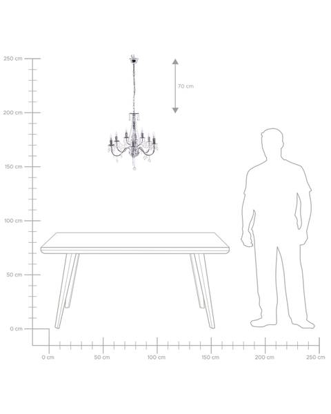 Pendelleuchten BLAKNEY 62 x 155 x 62 cm