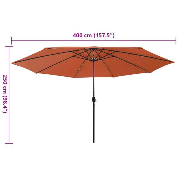 Sonnenschirm 3008733 Rotbraun
