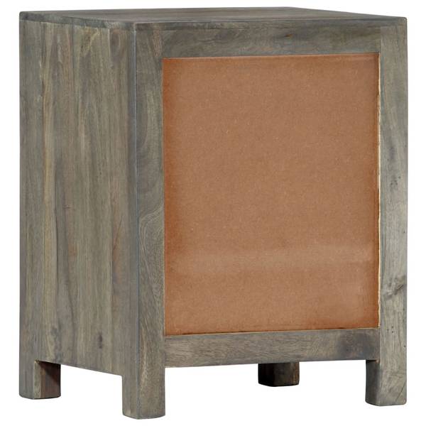 Nachttisch DE369 Grau - Massivholz - 40 x 50 x 30 cm