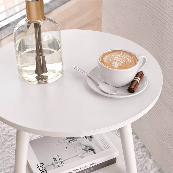 Couchtisch Rondal 59346 Weiß - Holzwerkstoff - 38 x 55 x 38 cm
