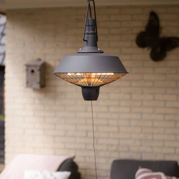 Chauffage suspendu 420296 Noir - Aluminium - Acier - 36 x 48 x 36 cm