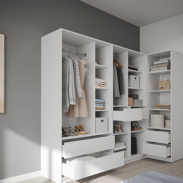 Kleiderschrank Elmo 60710 Reinweiß - 50 x 50 cm