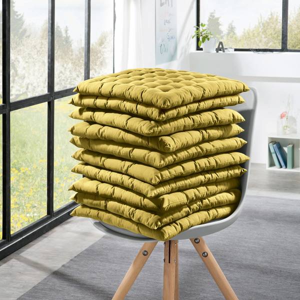 Stuhlkissen 10er-Pack Gelb