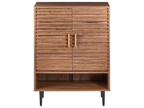Schuhschrank KEITH Schwarz - Braun - Holzwerkstoff - 70 x 93 x 35 cm
