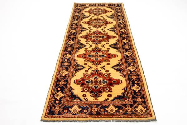 Orientteppich Läufer Oriental Beige - Wolle - 86 x 1 x 283 cm