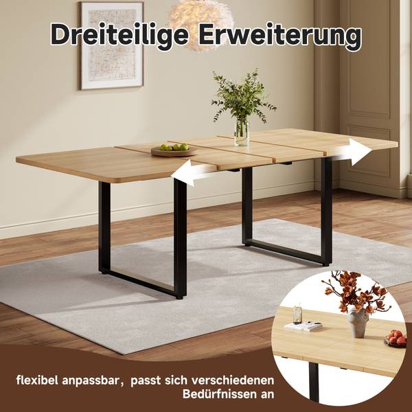 Esstisch N634D0019 Eiche - Eiche Hell