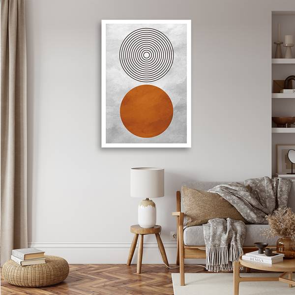 Wandbild geometrische formen im 70 x 100 cm