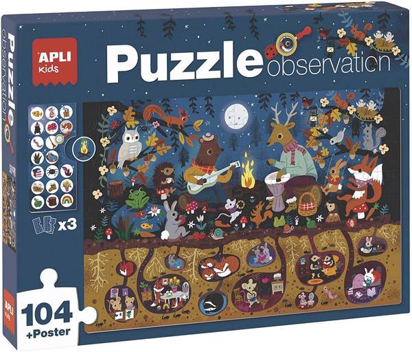Puzzle A027448 Blau - Papier - 24 x 5 x 33 cm