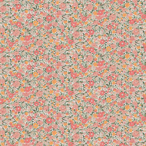 Vliestapete Loveston Chrysanthemen Pink