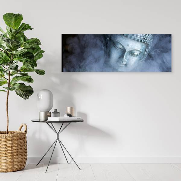 Wandbild buddha-statue feng shui 150 x 50 cm