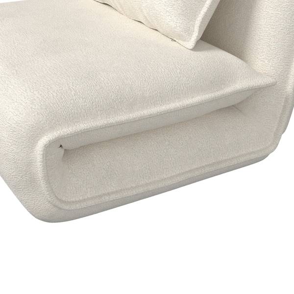 Schlafsessel MACY Weiß - Metall - Textil - 83 x 70 x 84 cm