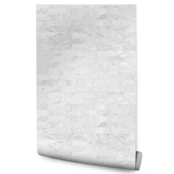 Papier Peint marbre pierre brique Gris - Papier - 53 x 1000 x 1000 cm
