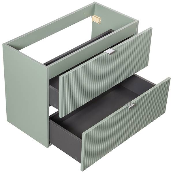 Badmöbel-Set NEWPORT-56-44 2er-Set Grün - Holzwerkstoff - 80 x 200 x 40 cm