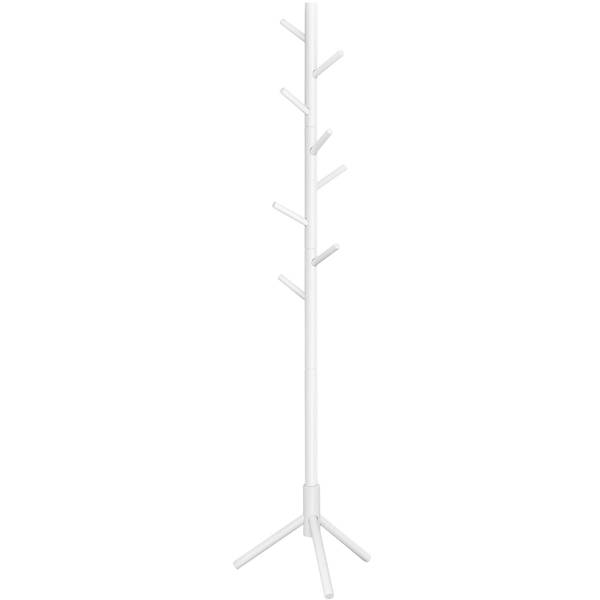 Garderobenständer VIKI Weiß - Massivholz - 47 x 175 x 47 cm