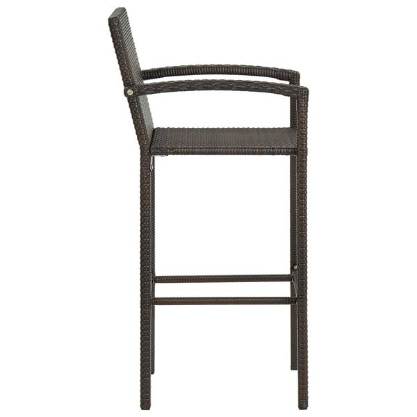 Bar de jardin 3011732-2 (lot de 5) Marron - Polyéthylène - 76 x 106 x 76 cm