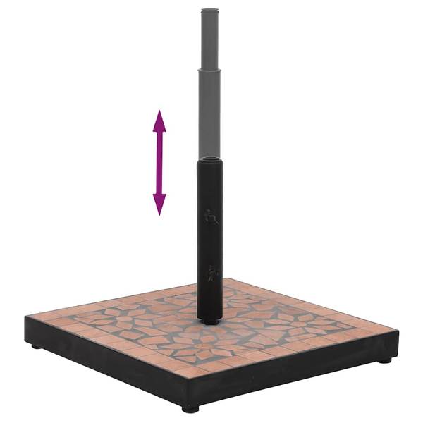 Base de parasol 3028209 Brun rouge