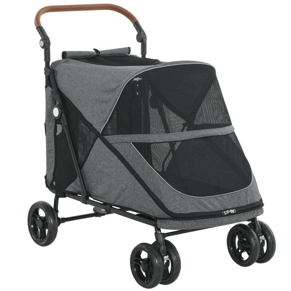 Hundebuggy D00-248V00GY Grau - Metall - 65 x 108 x 100 cm