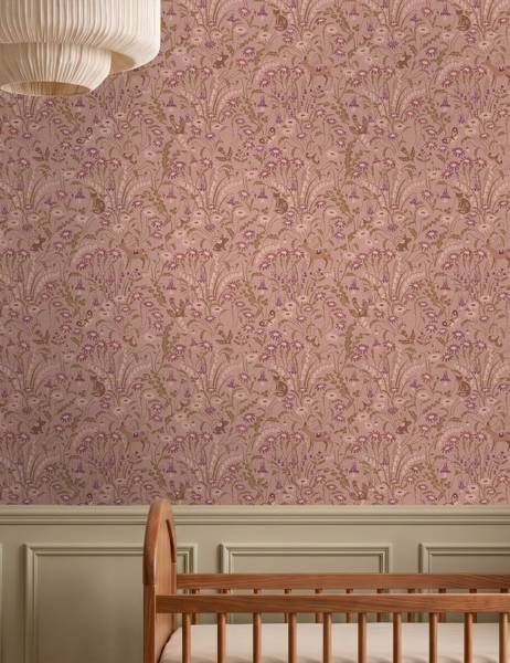 Tapete 132304 Violett - Papier - 50 x 900 x 50 cm