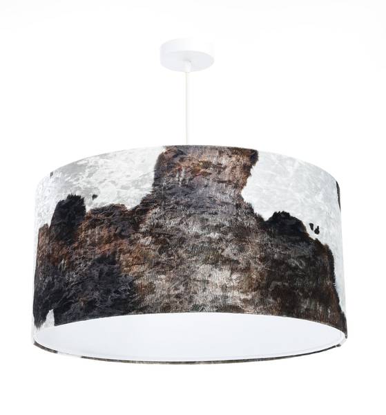 Hanglamp Safari bruin - wit - Diameter lampenkap: 40 cm