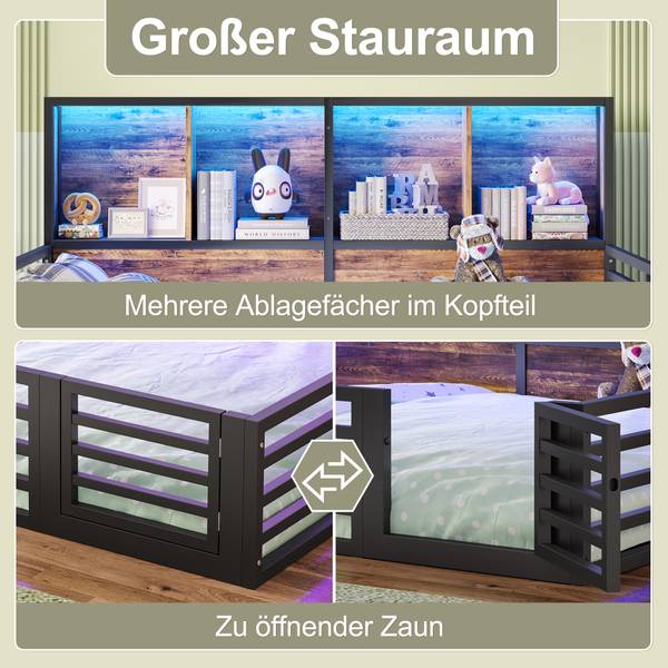 Kinderbett Cleo Schwarz