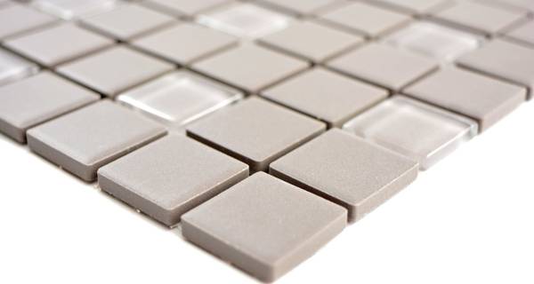 Mosaikfliesen 18-0202-R10 Grau - Keramik - 30 x 33 x 33 cm