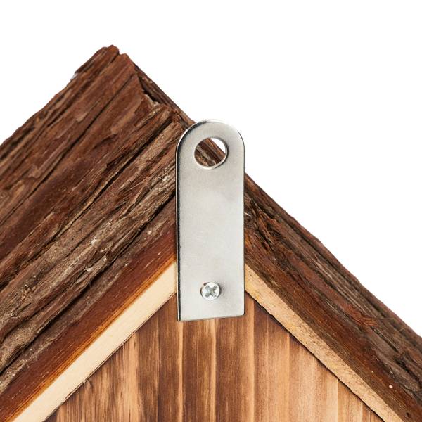 Marienkäferhaus aus Holz Braun - Holzwerkstoff - 19 x 23 x 13 cm