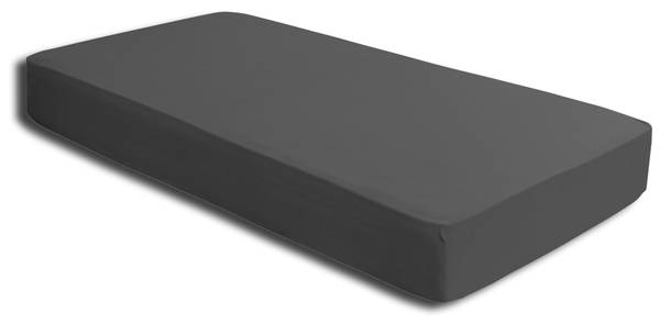 Bettlaken anthrazit 140-160x220 cm Heavy Grau - Jersey - 140 x 4 x 220 cm