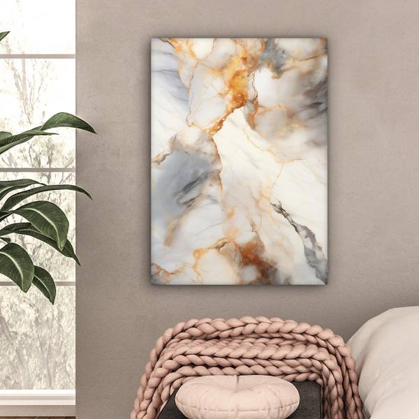 CANVAS SCHILDERIJ Marmer 60 x 80 cm