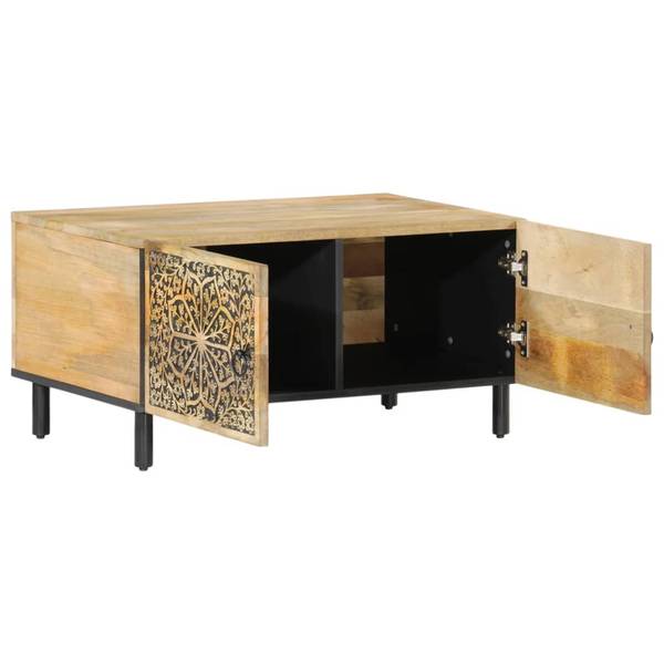 Couchtisch D131 Braun - Massivholz - 50 x 40 x 80 cm