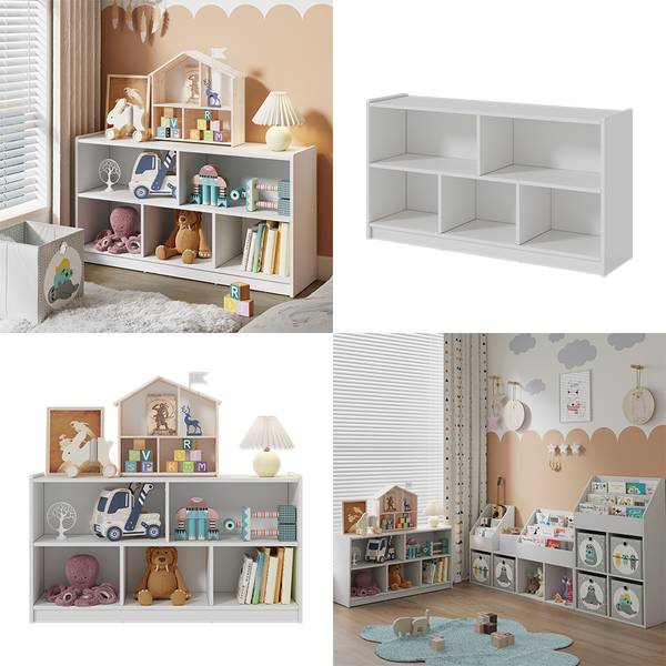 Kinderregal Conny 42808 Weiß - Holzwerkstoff - 112 x 61 x 30 cm