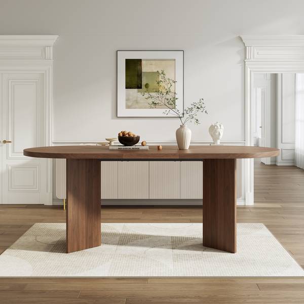 Esstisch CHANMU316 Ⅰ Walnuss Dekor - 90 x 200 cm