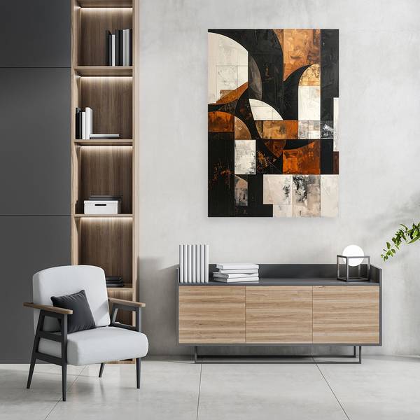 Wandbild Formen 80 x 120 cm