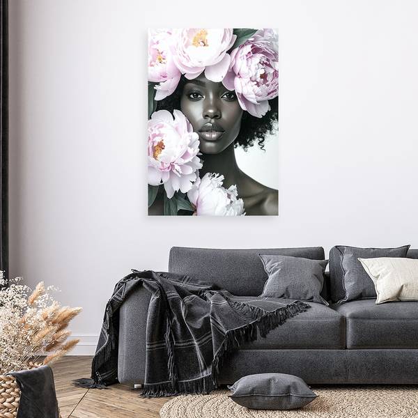 Wandbild Frau 70 x 100 cm