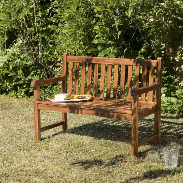 Gartenbänke von MAEVA Braun - Teakholz - 64 x 90 x 120 cm